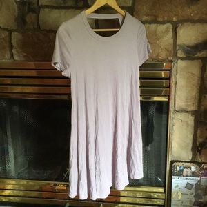 Lilac t-shirt style dress